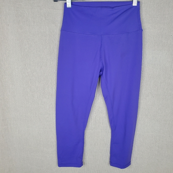 3 for $15 Zyia Active Crop High Rise Leggings Purple Size Small - Picture 1 of 8